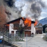 La villa en feu.